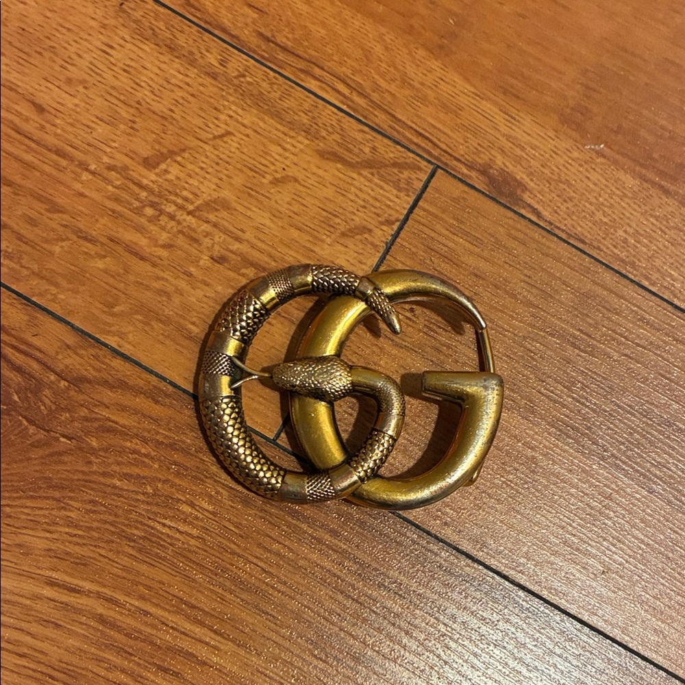 Gucci Gold GG Snake Buckle